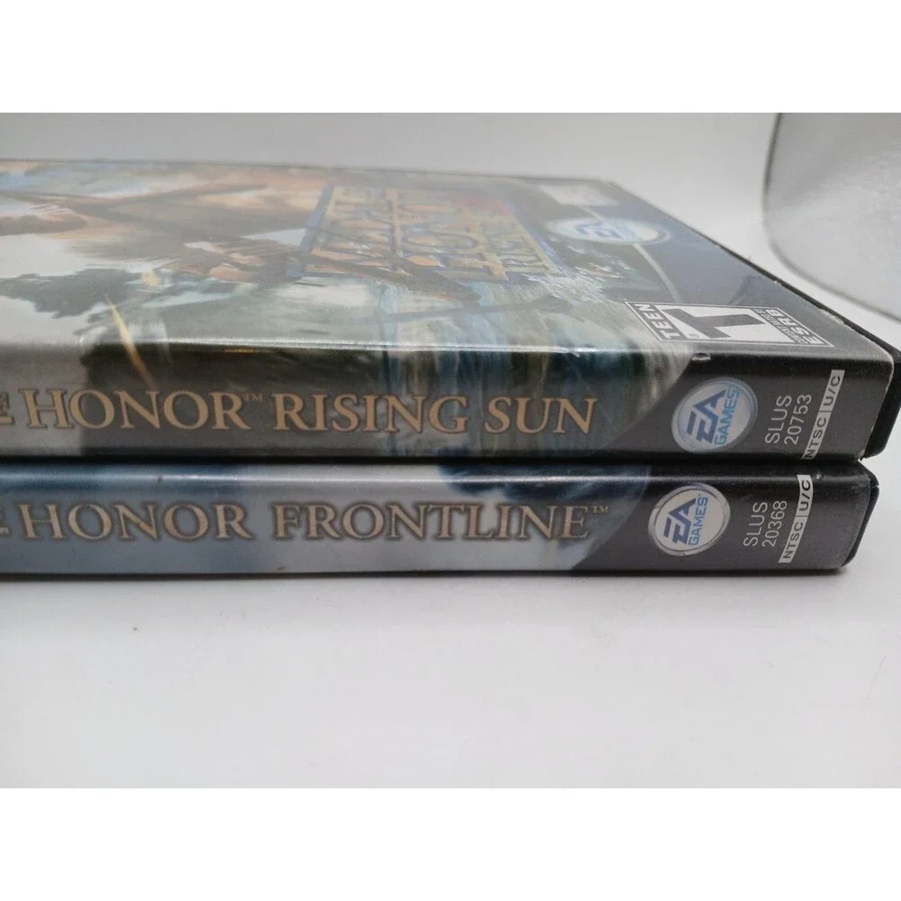 2) PS2 Medal Of Honor Frontline & Medal Of Honor Rising Sun Bundle Lot CIB